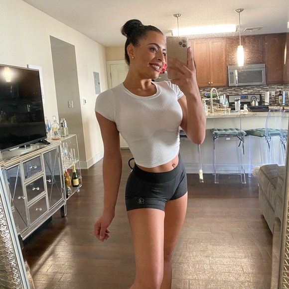 Bombshell Sportswear Pants - Bombshell sportswear tie back shorts